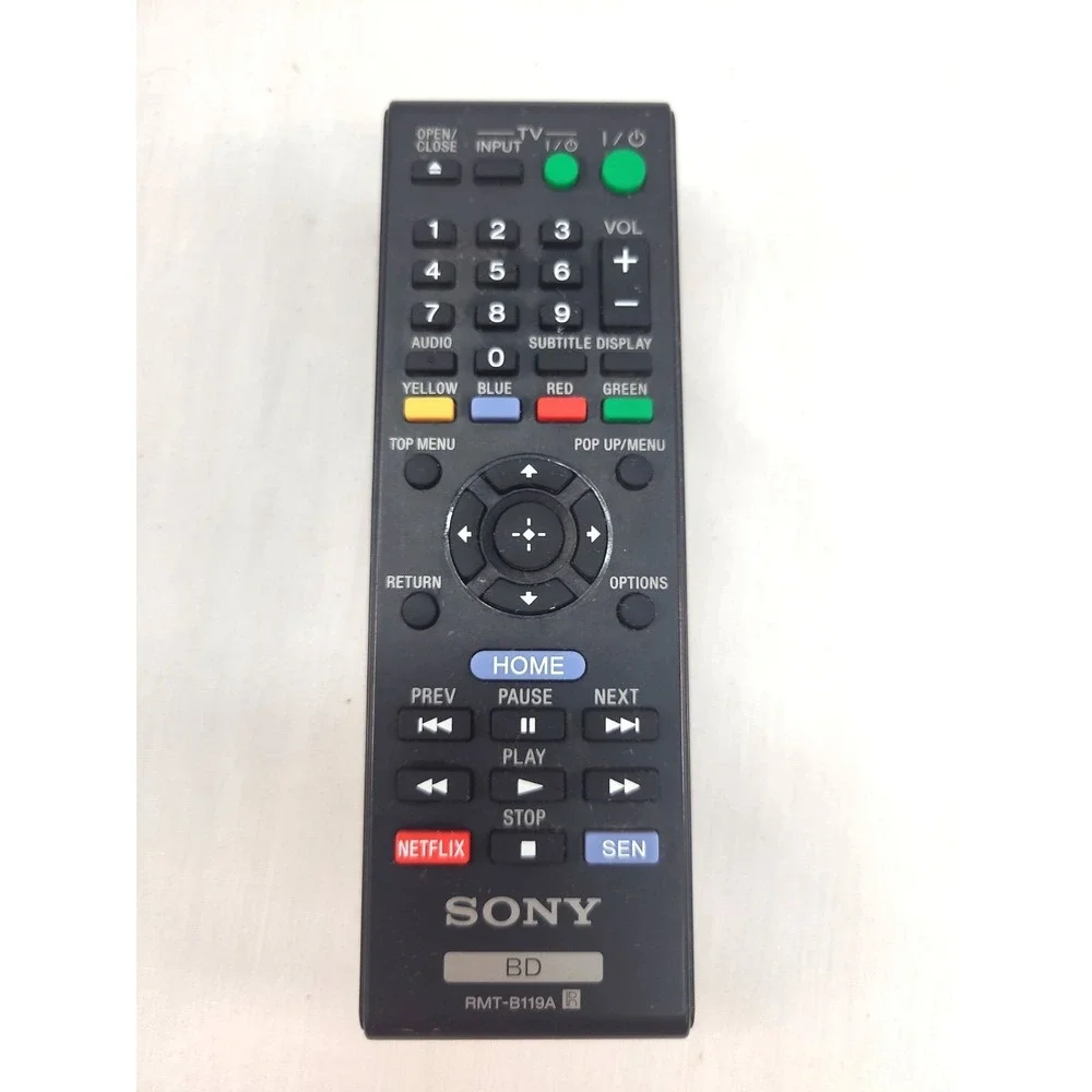 SONY BD RMT-B119A REMOTE CONTROL DVD PLAYER BLACK PREOWNED